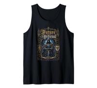 Futuro Medieval Cyber Knight Templario Fantasía Camiseta sin Mangas