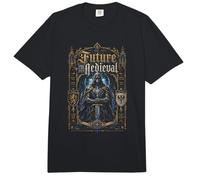 Futuro Medieval Cyber Knight Templario Fantasía Comfort Colors Adult Heavyweight T-Shirt
