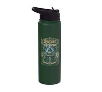 Futuro Medieval Cyber Knight Templario Fantasía Stainless Steel Insulated Water Bottle