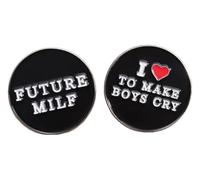 Futuro MILF Pin de Solapa | Pin de corazón emo con frase, Klein, Metal no precioso