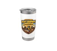 Futuro operador de equipos pesados Niños Niños Buldozer Vaso térmico de acero inoxidable de doble pared