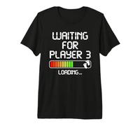 Futuro Padre Papá Que Espera Cargando - Mamá Player 3 Camiseta Premium