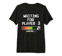 Futuro Padre Papá Que Espera Cargando - Mamá Player 3 Camiseta Premium