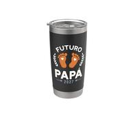 Futuro Papá 2027 Bebé en Camino Vaso térmico de acero inoxidable de doble pared