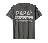 Futuro papá, Anuncio de un niño, 2 Hijo, Expectante Papá Camiseta, Hombre, Asfalto, XXL