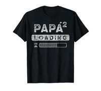 Futuro papá, Anuncio de un niño, 2 Hijo, Expectante Papá Camiseta, Hombre, Negro, 5XL