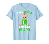 Futuro Papá Novato Primerizo Abuelo Día Padre Bebé Camiseta, Hombre, Azul Bebé, 3XL