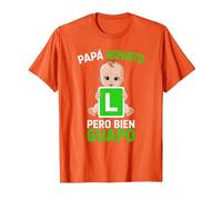 Futuro Papá Novato Primerizo Abuelo Día Padre Bebé Camiseta, Hombre, Naranja, 3XL