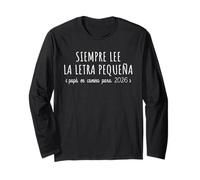 Futuro Papá Primerizo 2026 - Siempre Lee La Letra Pequeña Manga Larga