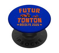 Futuro Tonton Cosecha 2026 Tractor Agricultura Granja PopSockets PopGrip Adhesivo