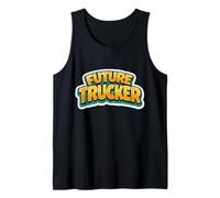 Futuro Trucker Niño Hijo Niño Camión Conductor Niño Joven Camiseta sin Mangas