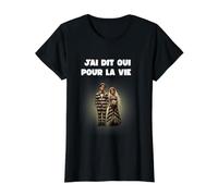 futuros Novios entrante de la Vida de Chico Joven Boda Camiseta gráfica económica, Mujer, Negro, XS