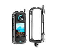 Fututech 1/4 Marco de protección de aleación de aluminio para Insta 360 X3 Funda protectora jaula para cámara de acción Cold Shoe Protector Accesorios