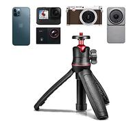 Fututech 2 en 1 16,5 - 32,5 cm 1/4 - Mini trípode para GoPro Insta360 DJI Action 2 - Cámara de acción Selfie Stick para iPhone Samsung y trípode telescópico para cámara de fotos (trípode)