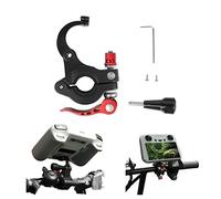 Fututech 22-26 mm Soporte de manillar para DJI RC Conector para GoPro DJI Action 2 para Insta360 Soporte de cámara de acción mando a distancia para bicicleta y patinete