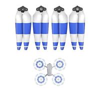Fututech 8747F Hélice Color para DJI Air 3 Hélice CCW CW para Drone Reducción de Ruido Accesorios para Drones Pieza de Repuesto Propeller (Azul-Blanco*4)