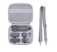 Fututech - Bolsa de almacenamiento rígida para DJI Osmo Pocket 3 maletín de transporte para cámara de acción y bandolera, funda de protección antiarañazos, antipolvo, gris