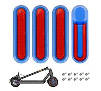 Fututech - Cubierta decorativa reflectante para Xiaomi M365 Pro Pro2 1S cubierta de rueda para Mi 3 accesorio patinete pieza de repuesto protectora para Scooter eléctrico (azul/rojo)