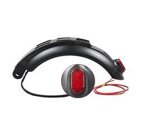 Fututech Guardabarros trasero de 8 pulgadas + luz trasera para Kugoo antivibración, accesorios para patinete eléctrico pieza de repuesto, patinete Fender Light