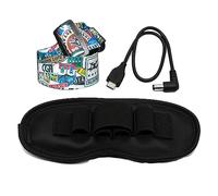 Fututech - Kit de diadema ajustable + funda + cable para DJI FPV auriculares Goggles V2 y otras marcas de gafas VR accesorio Drone (correa + cable+funda)