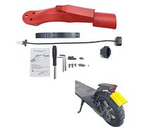 Fututech - Kit de luz trasera + guardabarros trasero para Xiaomi M365 Fender Scooter eléctrico accesorio de repuesto modificación de patinete (rojo)