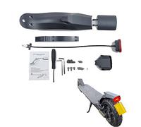Fututech - Kit de luz trasera + guardabarros trasero para Xiaomi Pro Pro2 Fender Scooter eléctrico accesorio de repuesto para modificación de patinete (Negro)