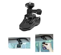 Fututech Soporte de coche ajustable para Insta360 X5 X4 Go3 X3 X2 One R 1/4 Soporte de visera solar para GoPro13 12 11 10 9 8 Clip para DJI Osmo Action 5 4 3 2 Accesorios para montaje de cámaras de