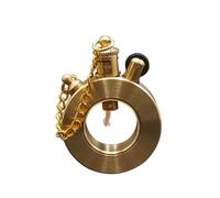 FUUBAMB00 Encendedor de Queroseno de Cobre Puro Encendedor de Trinchera Vintage Encendedor Transparente Fresco Líquido Recargable Herramienta para Fumar de Latón a Prueba de Viento para Hombres