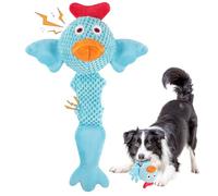 Fuufome Juguetes chirriantes para Perros medianos y pequeños: Juguete Interactivo para Perros de Tira y afloja para la dentición de Cachorros, Gran Juguete de Peluche para Perros para mantenerlos