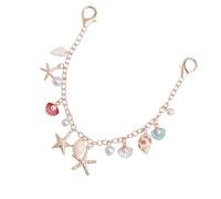 FUUGlan 1. Ocean-Inspired Shell Star Bear Pendant Layering Chain Lightweight Beaded Jewelry For Women Casual Outfit Accessories Drop Oil Craft Shell Pendant