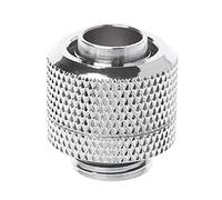 FUUGlan 1 paquete de accesorios de compresión G1/4 pulgadas a 3 8 2 para tubos blandos de refrigeración por agua, PC, color negro y plateado, para disipador de calor, disipador de calor, almohadilla