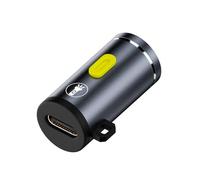 FUUGlan Linterna compacta tipo C con luz LED pequeña de alto brillo para actividades al aire libre, camping, linterna LED