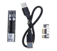 FUUGlan PCIE - Cable de extensión de alta velocidad USB 3.0 PCIe3.0, 8 Gbps, PCIExpress, tarjeta elevadora, cable de transmisión de alta velocidad