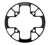 FUUGlan Protector de plato de aleación de aluminio para bicicleta, protector de bielas de bicicleta de carretera, placa de protección para rueda de cadena fácil de usar, accesorios de rueda de cadena