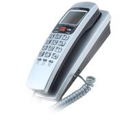 FUUGlan Teléfono con cable de montaje en pared con pantalla de llamadas, último número, varios colores para una gestión eficiente del hotel, teléfono con cable
