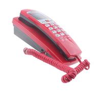 FUUGlan Teléfono con cable de montaje en pared con pantalla de llamadas, último número, varios colores para una gestión eficiente del hotel, teléfono con cable