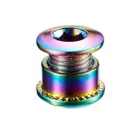 FUUGlan Tornillos de disco para bicicleta, tornillos de rueda de cadena para bicicleta, pernos de cadena para City Street Trail, aleaciones de acero, tornillos de cadena