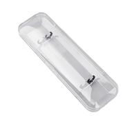 FUUGlan Transparent Pen Organizers Box with Secure Double Slot For Stationery Storage In Office School Or Home Transparent Pencil Case