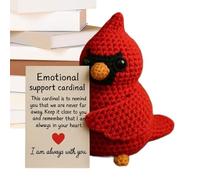 Fuuxtci Animales de Crochet Positivos | Juguetes de Aves de Crochet Emocionales Hechos a Mano | Hogar para Escritorio Porche Estante Oficina Dormitorio Estudio Cocina Sala - Regalo San Valentín