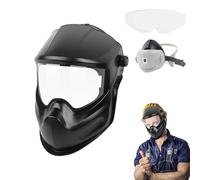 Fuuxtci Casco de soldadura para soldadores con gran campo de visión y protección UV para corte de metal MIG TIG, lijado, soldadura por , construcción de tuberías, automoción y