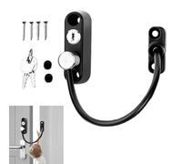 Fuuxtci Cerradura de seguridad para ventana abatible,Restrictores de ventana a prueba de niños | Juego de cerradura de seguridad para ventanas a prueba de niños de acero inoxidable | Juego de