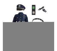 Fuuxtci Disfraces Infantiles,Traje De Policía Para Disfrazarse | Ropa de Juego de Roles de Agente,Para Fiestas Temáticas De Halloween Actuaciones Escolares Y Reuniones Festivas Para Niño