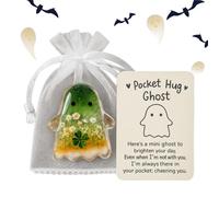 Fuuxtci Halloween Hugs Cards - Tarjeta Inspiracional Portátil - Detalles Inspiracionales con Fantasmas Murciélagos Cuervos para Graduados Incentivos Equipos Adultos Compañeros Estudiantes