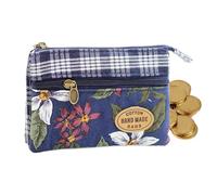 Fuuxtci Monedero de moneda, bolso vintage compacto Boho con cremallera | Monedero bolso mochila | para niñas niños al aire libre senderismo compras ocio viajes, azul zafiro, Siehe Beschreibung, Ver