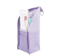 Fuuxtci Neceser de pie - organizadora plegable y colgante | de maquillaje transparente de pie, para jabón, loción, cepillo de dientes, pasta de dientes, hotel, dormitorio, viajes de