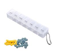 Fuuxtci Pastillero organizador para medicamentos de 7 días, una vez al día