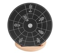 Fuuxtci Placas de teoría de guitarra, círculos de quintas de rueda de cuerdas, platos con círculos musicales, accesorios para transponer instrumentos musicales, rueda de melodía para estudiantes de