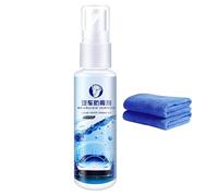 Fuuxtci Spray Antivaho para Espejos de Coche - Spray Antiniebla para de Coche con Toalla - Eliminador de Vaho de Larga Duración Impermeable para Espejos y Ventanas de Vehículo Interior y Exterior