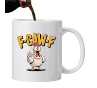 Fuuxtci Tazas de Café Excepcionales | Taza de cerámica de 330 ml, Contenedor de té de gallo, perfecto para colegas y mujeres para té, café, leche, chocolate caliente y bebidas en el trabajo