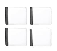 FUWIND 4 Piezas Cartera de SublimacióN en Blanco para Hombres PU Transferencia de DIY Titular de la Tarjeta Bancaria Cartera Plegable para Regalos de la Escuela Posterior